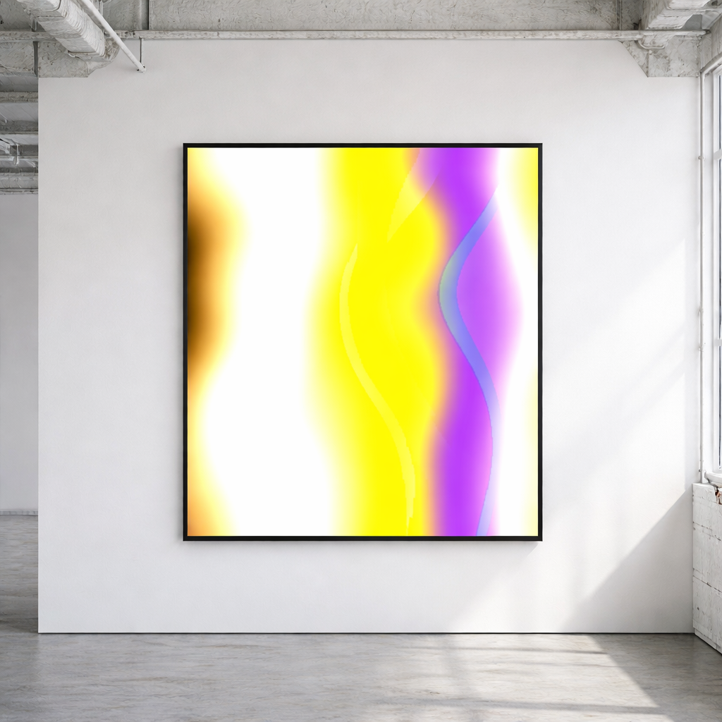 Tableau WAV installé — installation LED audio-réactive de Jordan Olivier Quiqueret, Paris